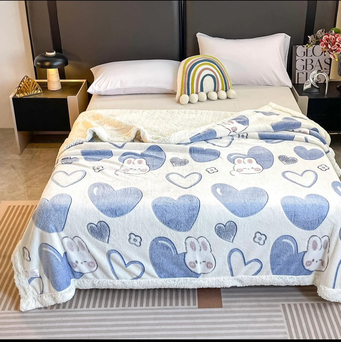 Patura groasa cu blanita,200/230,cu model