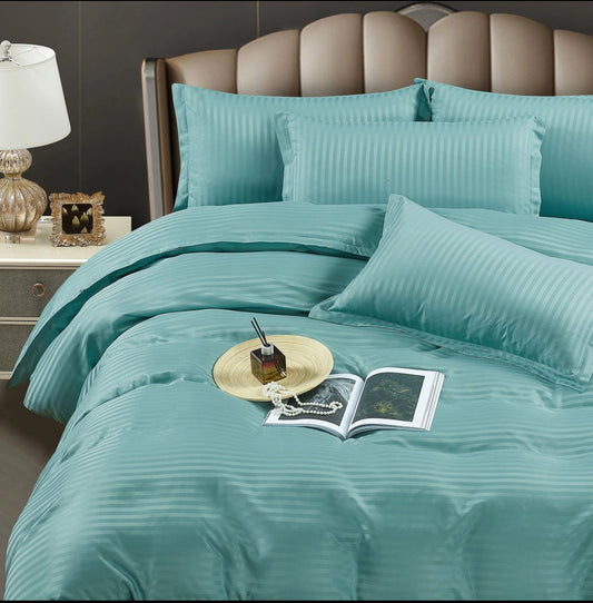 Lenjerie HoReCa,230/250,Damasc Satinat DeLux,6 piese