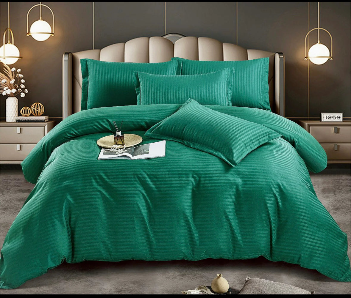 Lenjerie HoReCa,180/200,Damasc DeLux cu ELASTIC,6 piese