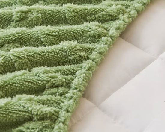 Husa/Topper saltea cu elastic,verde 160x200cm