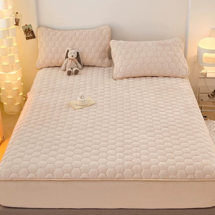 Topper 160/200 pentru saltea cu elastic,+2 fete de perna