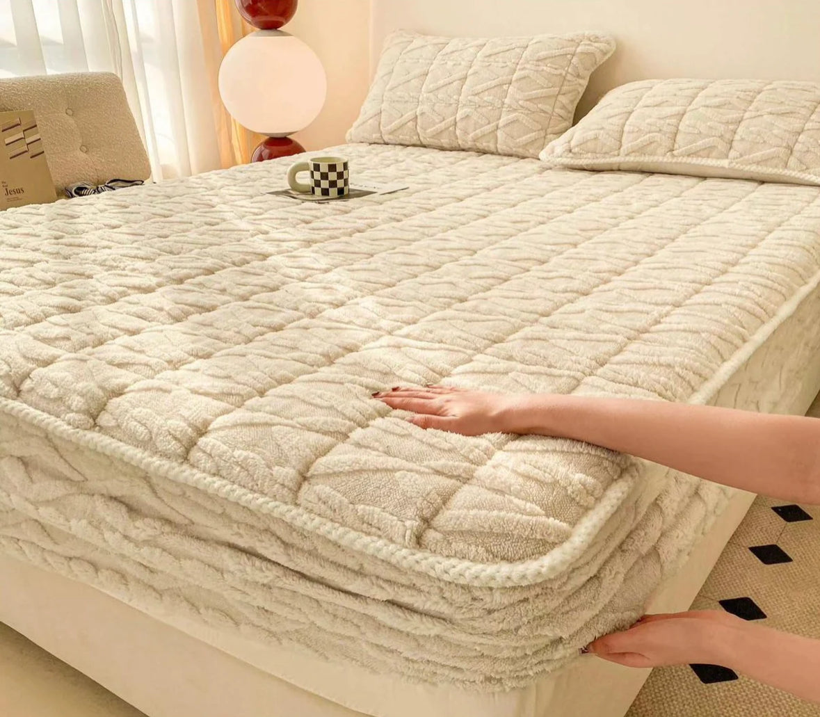 Husa/Topper saltea cu elastic 160x200cm