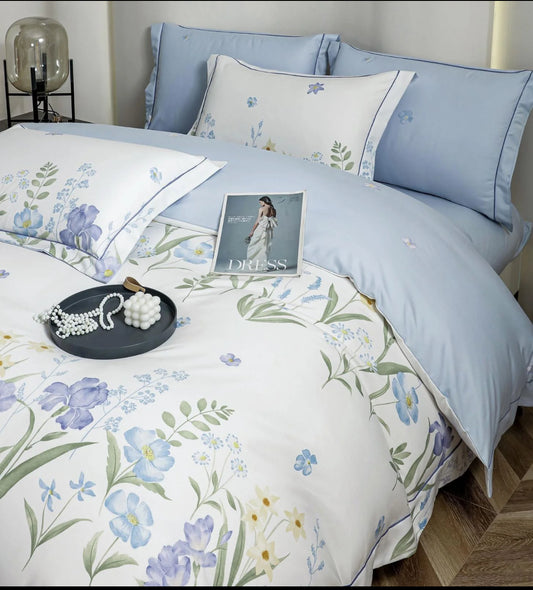 Vis Floral in Tonuri Delicate-Set Pat 6 Piese Moale si Confortabil