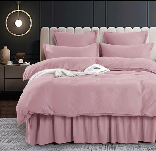 Lenjerie din Bumbac Fin 6 Piese cu volane