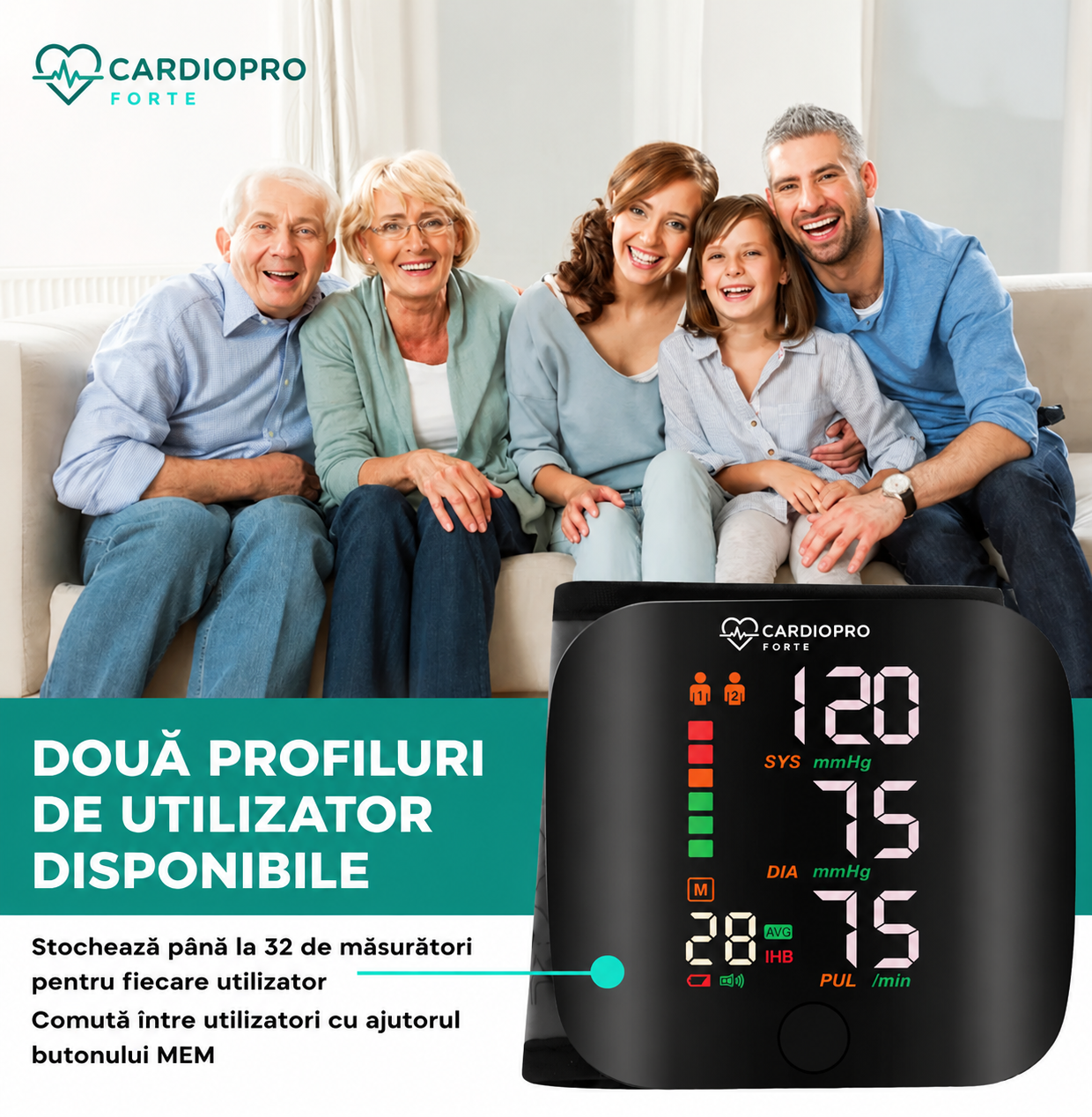 Tensiometru Digital Portabil 2026 - CardioPro™
