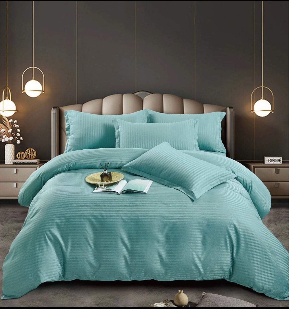 Lenjerie HoReCa,230/250,Damasc Satinat DeLux,6 piese