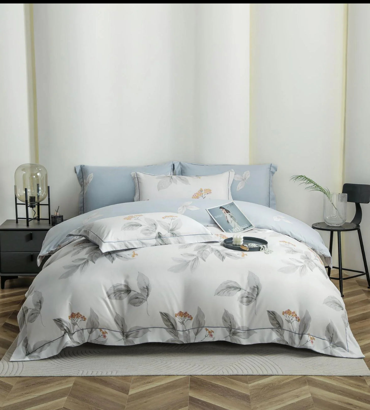 Accente Florale Fine-Set Pat 6 Piese Moale si Confortabil