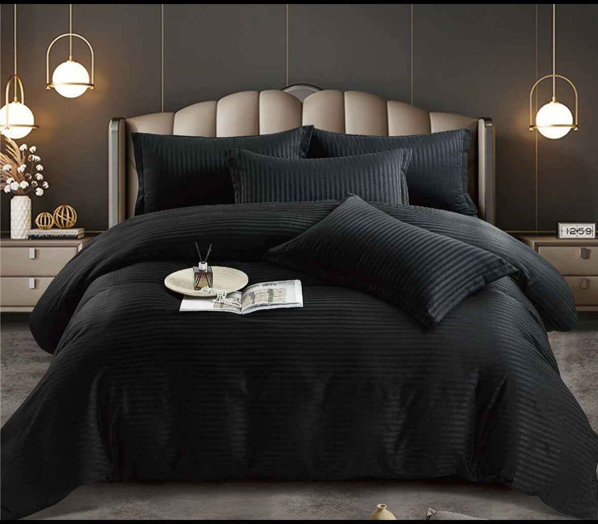 Lenjerie HoReCa,180/200,Damasc DeLux cu ELASTIC,6 piese