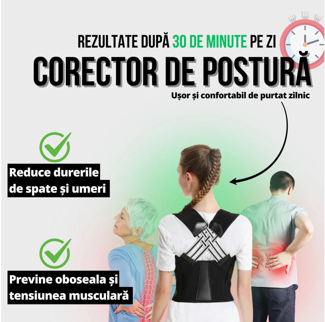 StaiDrept - Corector de Spate Universal Reglabil