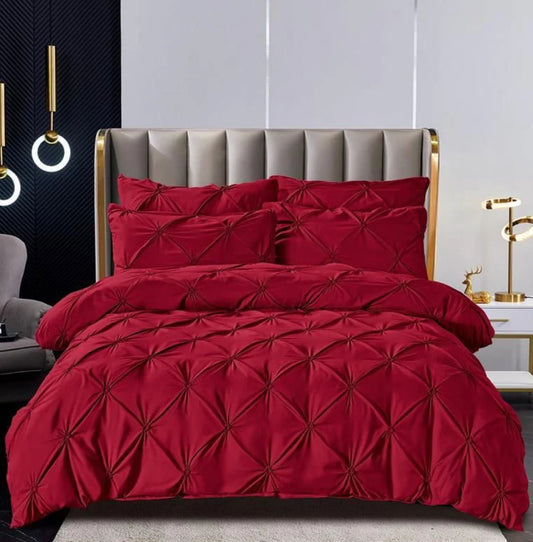 Lenjerie de pat elastic,cu PLIURI,6 piese