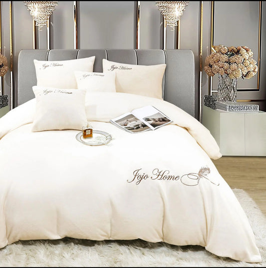 Lenjerie PREMIUM imitatie blana de iepure cu fir scurt,6 piese