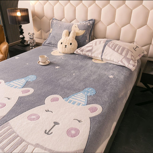 Husa Cocolino cu elastic+2 fete de perna,pat dublu