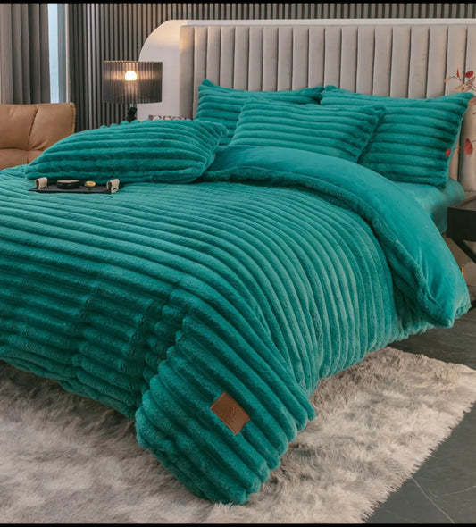 Lenjerie Premium Cocolino 4 piese cu elastic,dunga lata 5 cm