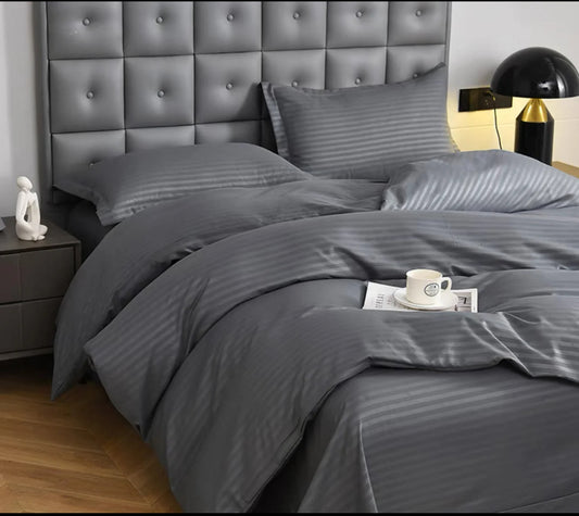 Lenjerie HoReCa pat dublu Damasc DeLux,6 piese