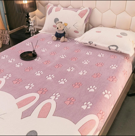 Husa Cocolino cu elastic+2 fete de perna,pat dublu