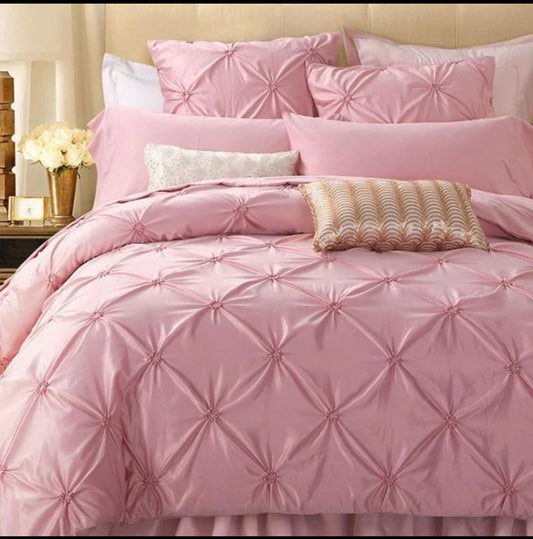 Lenjerie de pat elastic,cu PLIURI,6 piese