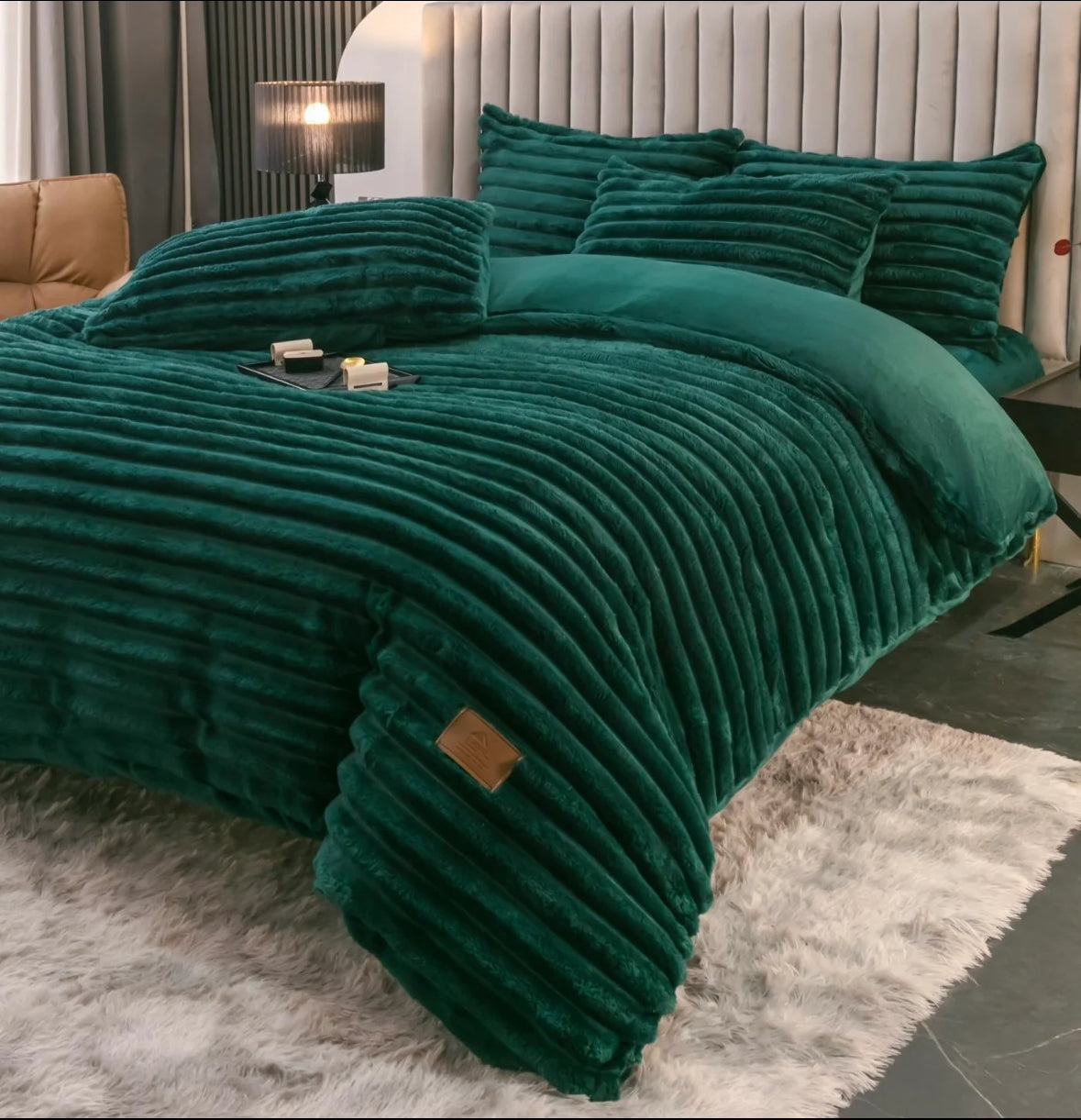 Lenjerie Premium Cocolino 4 piese cu elastic,dunga lata 5 cm