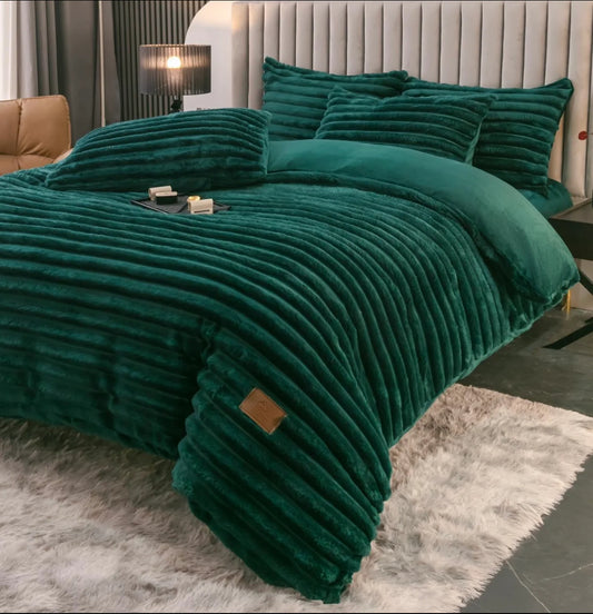 Lenjerie Premium Cocolino 4 piese cu elastic,dunga lata 5 cm