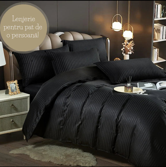 Lenjerie de pat o persoana,155/230 Damasc Deluxe,4 piese