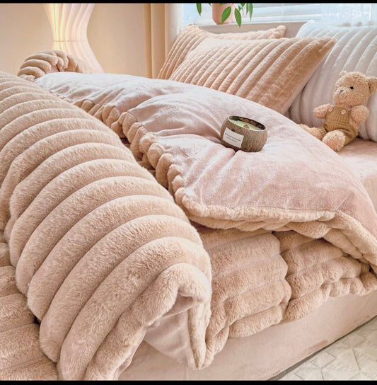 Lenjerie Premium Cocolino 4 piese cu elastic,dunga lata 5 cm