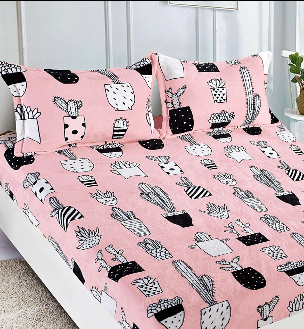 Husa Cocolino cu elastic+2 fete de perna,pat dublu