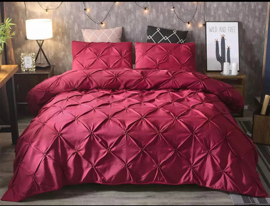 Lenjerie de pat elastic,cu PLIURI,6 piese