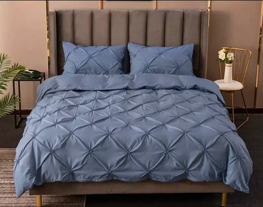 Lenjerie de pat elastic,cu PLIURI,6 piese