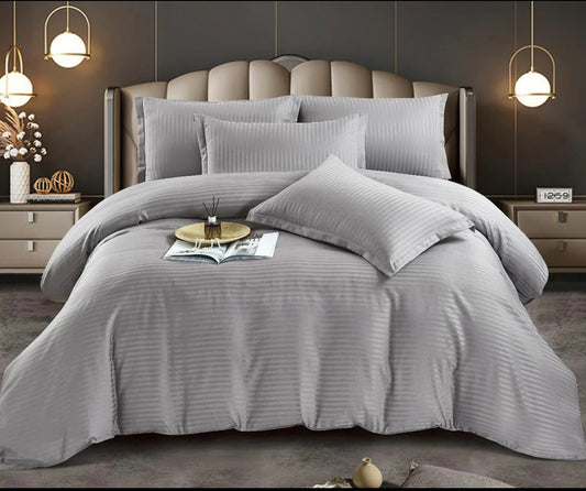 Lenjerie HoReCa,pat dublu,Damasc DeLux,6 piese