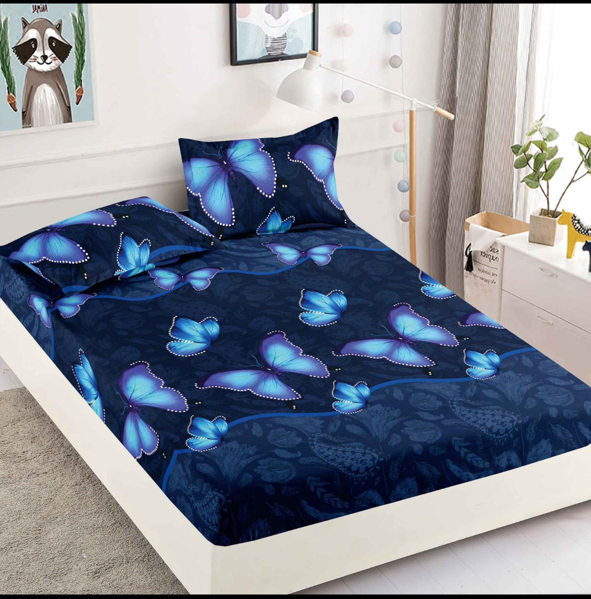 Husa de pat+2 fete de perna,Model 3D