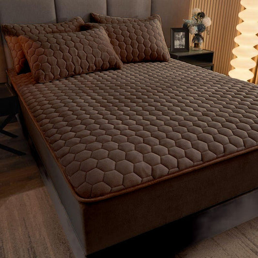 Topper 140/200 pentru saltea cu elastic,+2 fete de perna